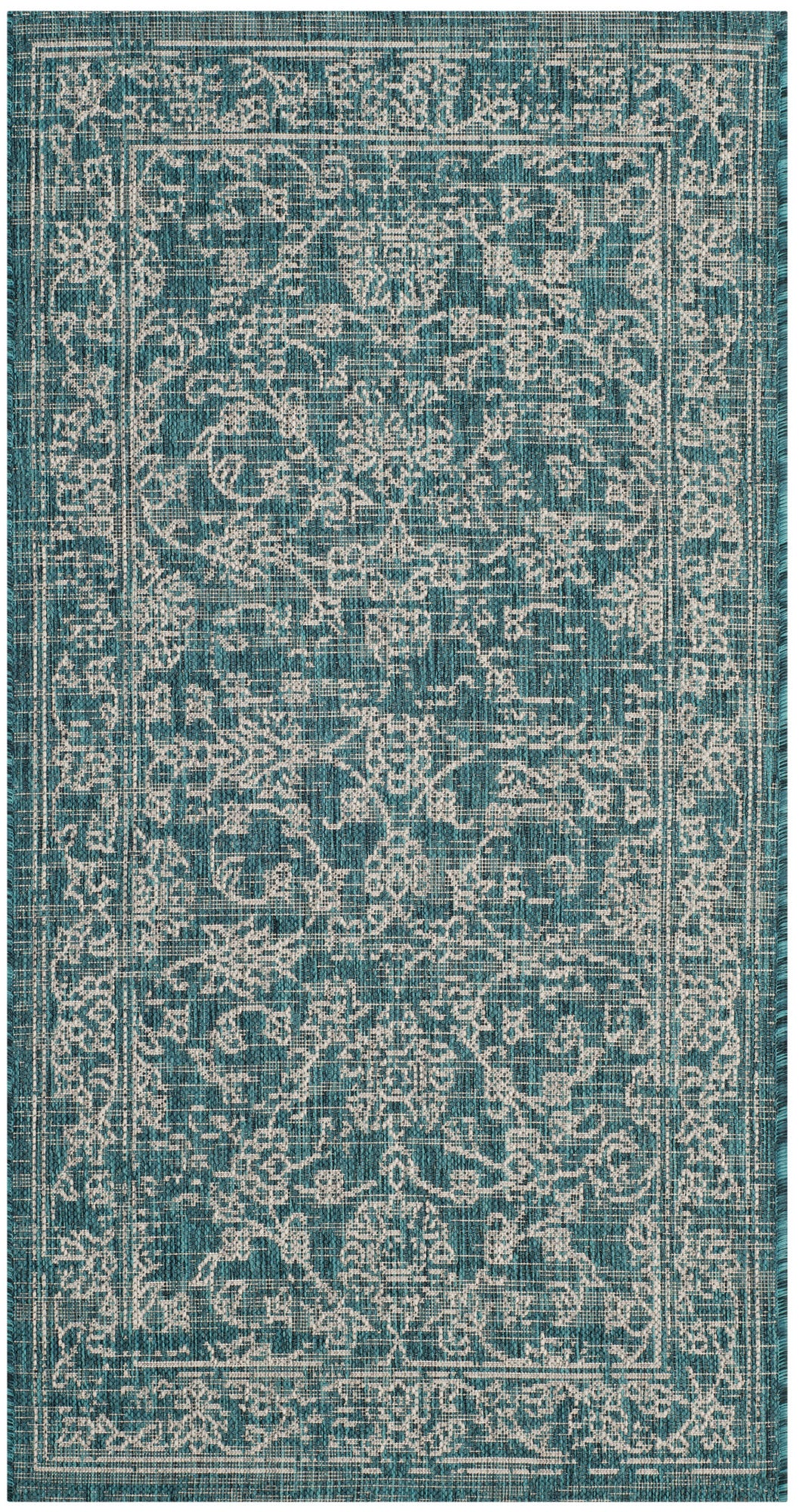 Safavieh Courtyard Cyb8680-37221 Turquoise Area Rug