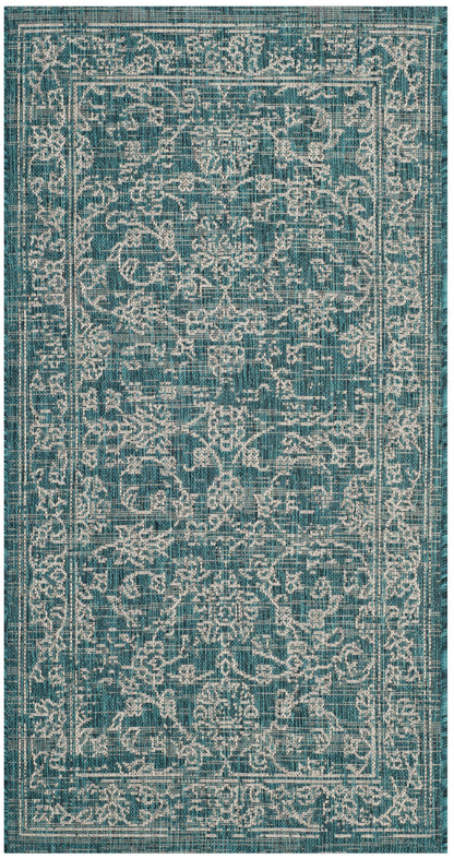 Safavieh Courtyard Cyb8680-37221 Turquoise Area Rug