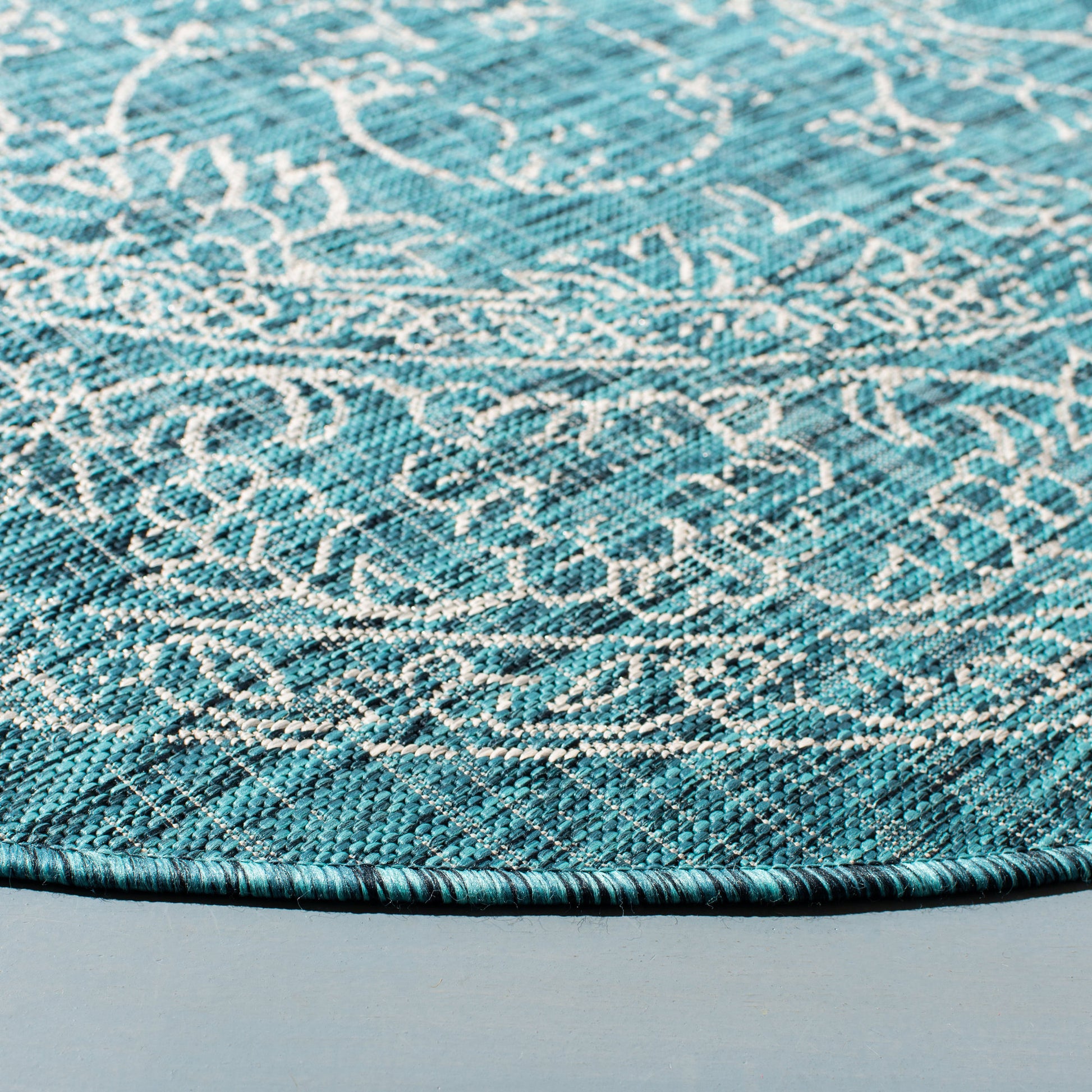 Safavieh Courtyard Cyb8680-37221 Turquoise Area Rug