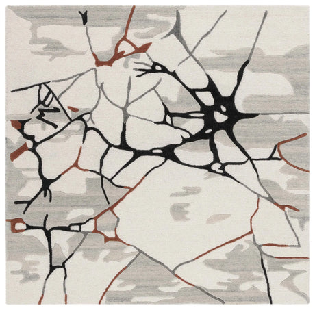 Safavieh Metro 6'-0" x 6'-0" Rug in Ivory / Grey