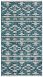 Safavieh Courtyard 2'-7" x 5'-0" Rug in Teal / Grey