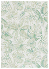 Safavieh Courtyard 4'-0" x 5'-7" Rug in Ivory / Green