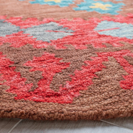 Safavieh Aspen 7'-0" x 7'-0" Rug in Brown / Red
