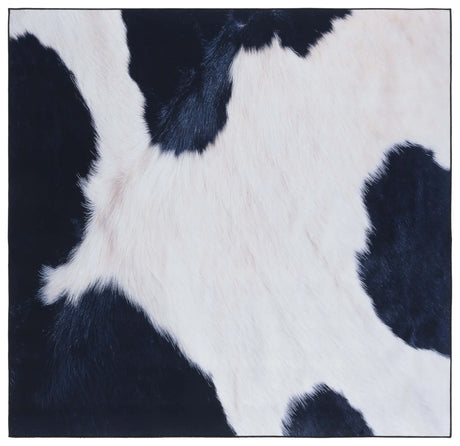 Safavieh Faux Hide 6'-0" x 6'-0" Rug in Ivory / Dark Blue