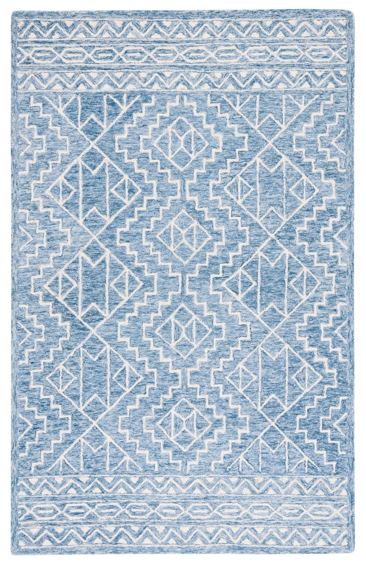 Safavieh Metro 4'-0" x 6'-0" Rug in Blue / Ivory