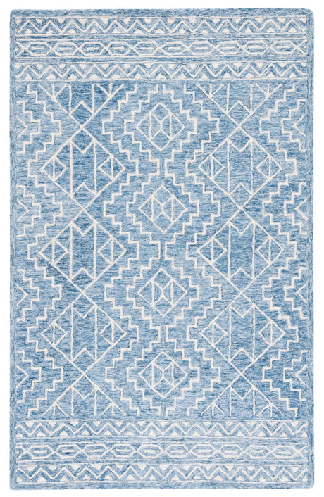 Safavieh Metro 4'-0" x 6'-0" Rug in Blue / Ivory