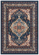 Safavieh Journey 4'-4" x 6'-4" Rug in Navy / Ivory