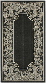 Safavieh Courtyard 2'-7" x 5'-0" Rug in Black / Sand