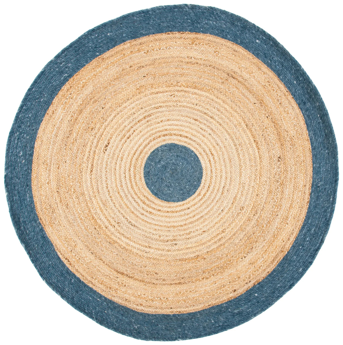 Safavieh Braided 5'-0" x 5'-0" Rug in Navy / Natural