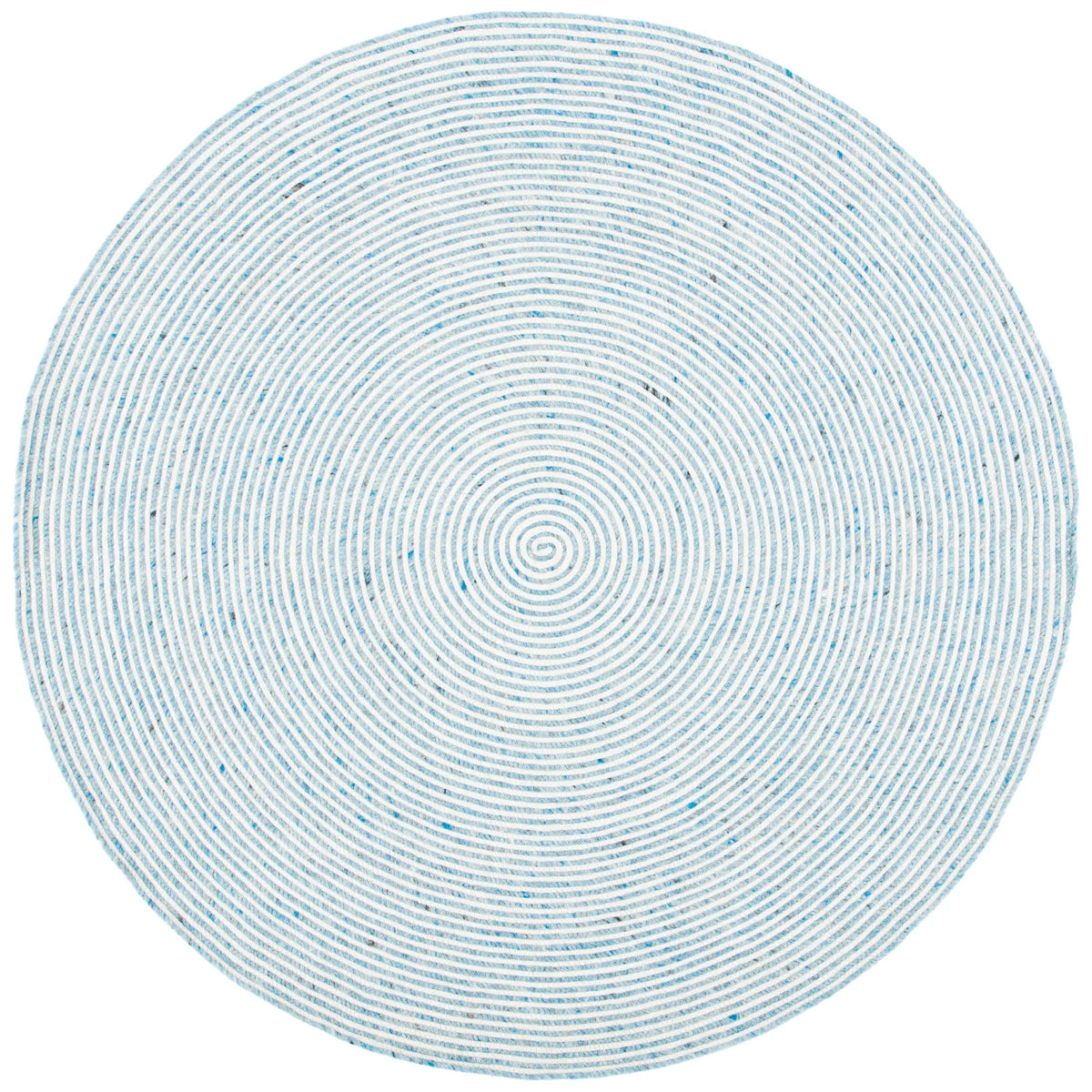 Safavieh Braided 5'-0" x 5'-0" Rug in Blue / Ivory