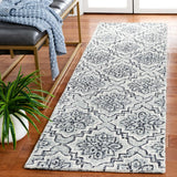 Safavieh Abstract 2'-3" x 8'-0" Rug in Dark Blue / Grey