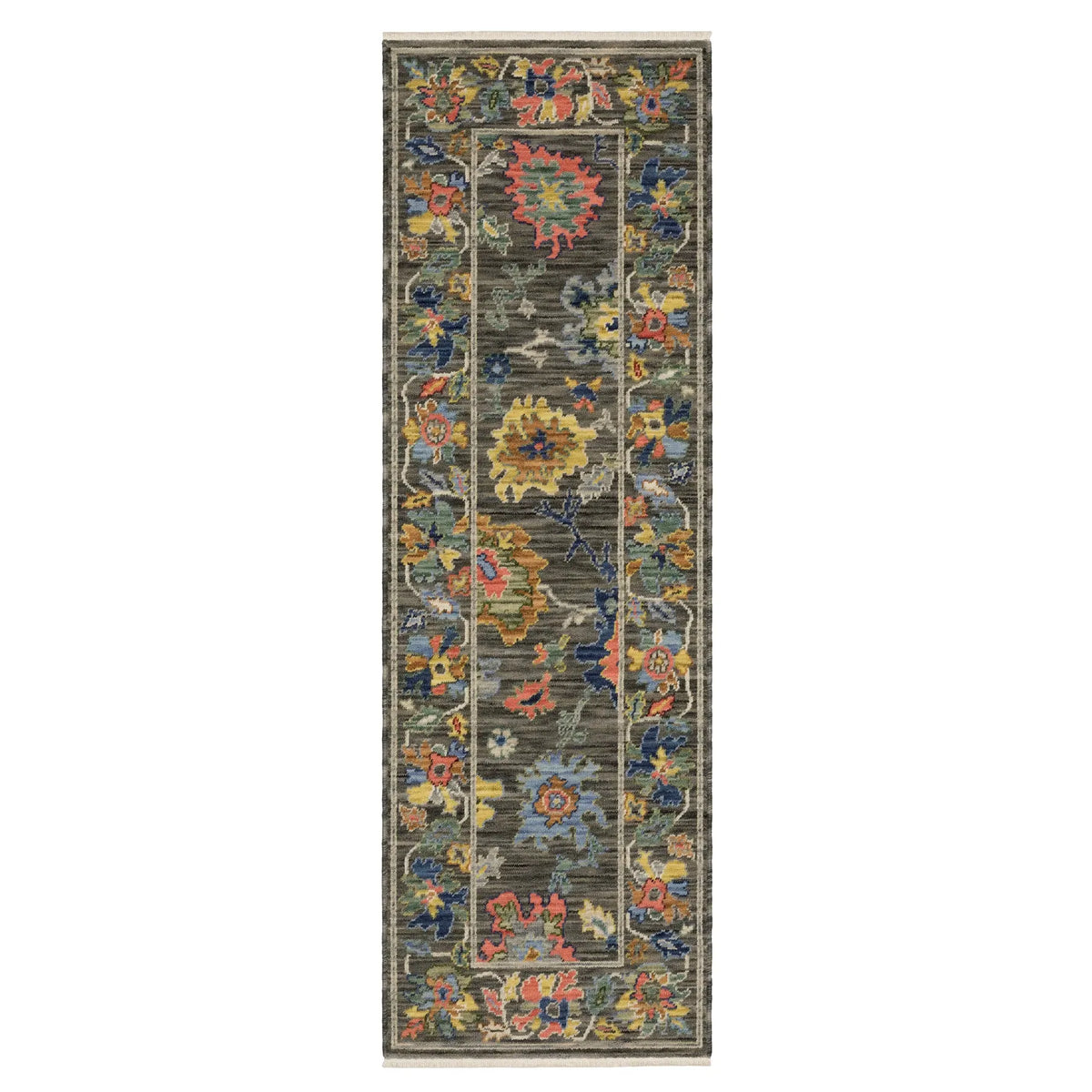 Oriental Weavers Sphinx LUCCA 2889E Grey Floral Rugs - runner