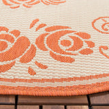 Safavieh Courtyard 5'-3" x 5'-3" Rug in Natural / Terra