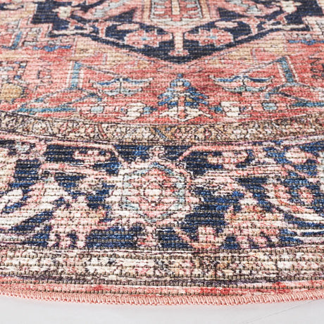 Safavieh Serapi 6'-7" x 6'-7" Rug in Rust / Navy