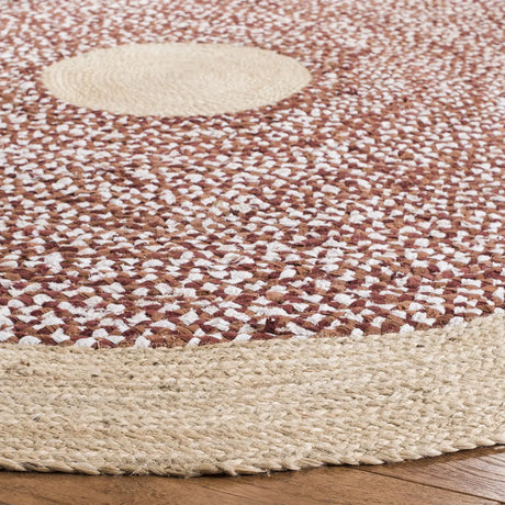 Safavieh Cape Cod 5'-0" x 5'-0" Rug in Rust / Natural