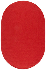 Safavieh Braided 5'-0" x 8'-0" Rug in Rust / Red