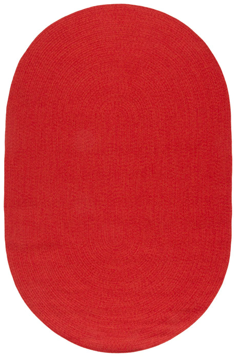 Safavieh Braided 5'-0" x 8'-0" Rug in Rust / Red