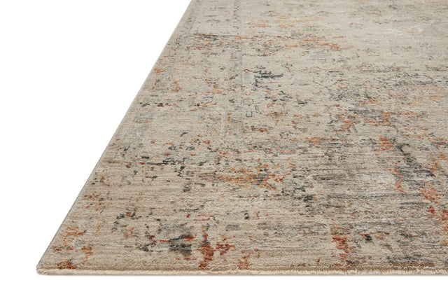 Loloi Axel Axe-02 Silver/Spice Rugs - rug corner