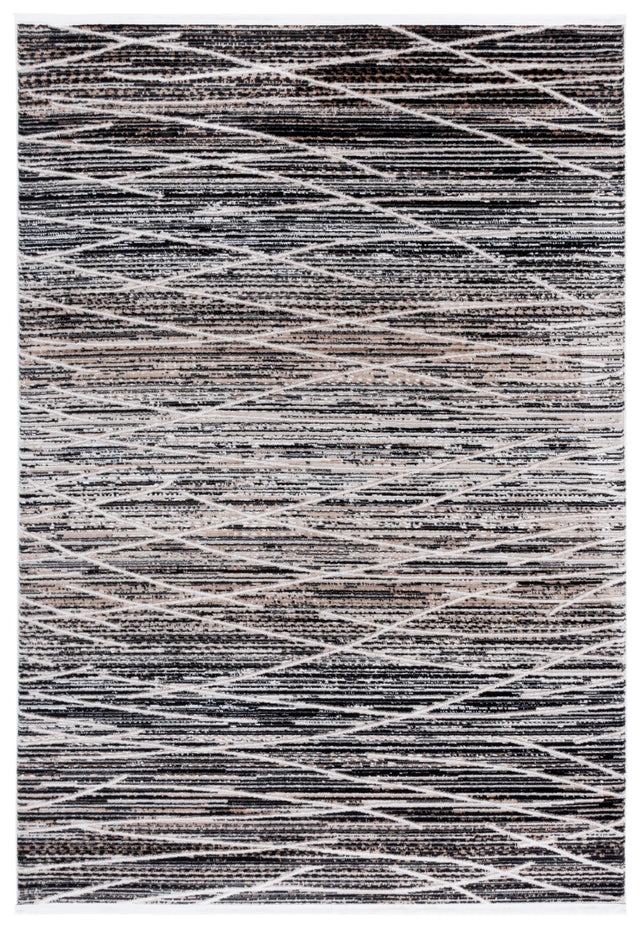 Safavieh Mila 4'-0" x 6'-0" Rug in Black / Beige Ivory