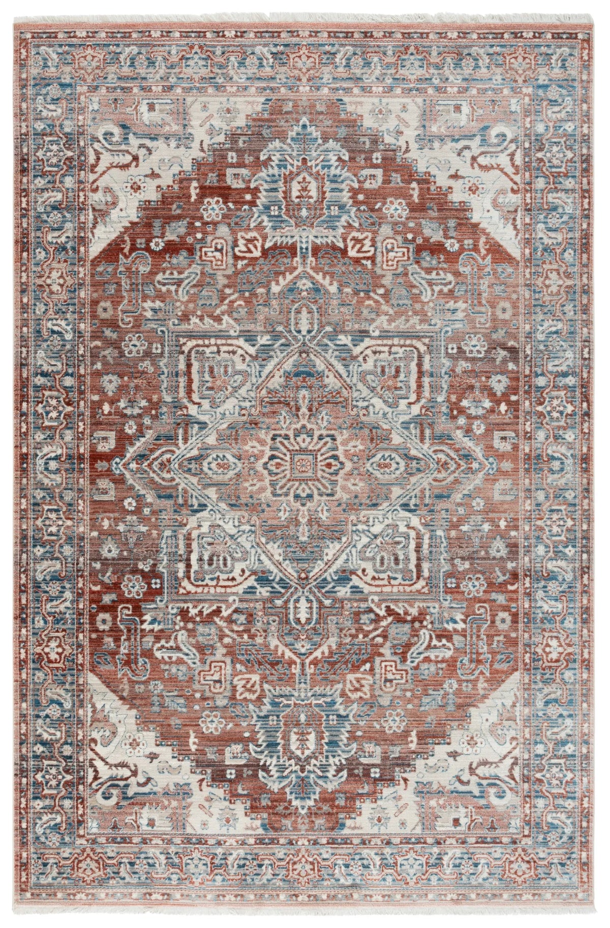 Safavieh Vintage Persian 4'-0" x 6'-0" Rug in Rust / Navy