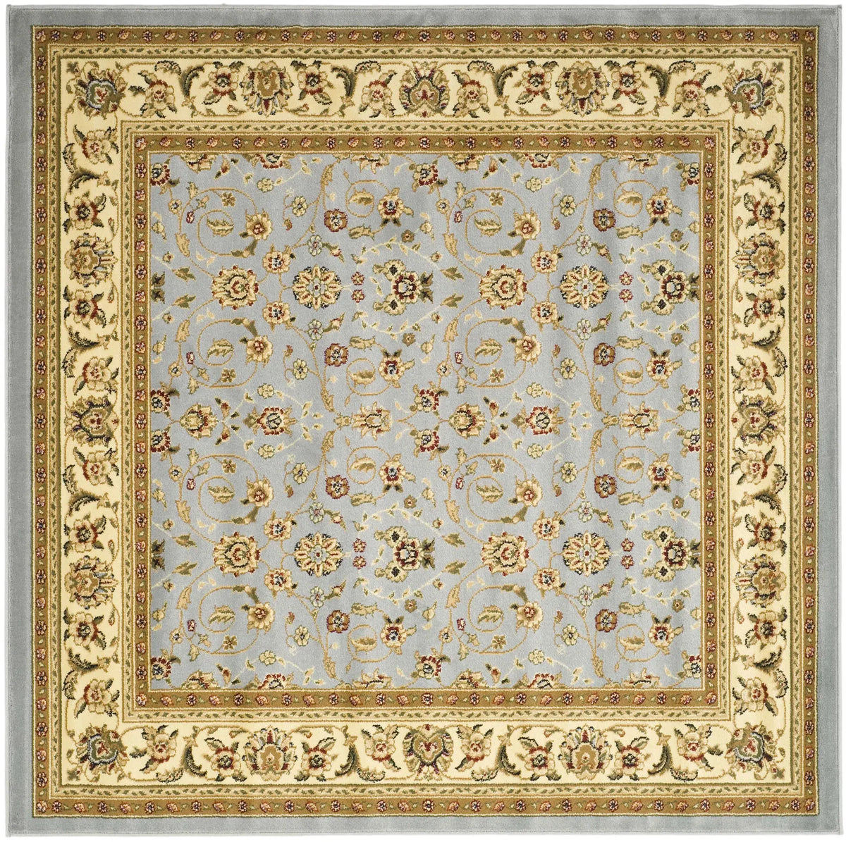 Safavieh Lyndhurst 6'-0" x 6'-0" Rug in Light Blue / Ivory