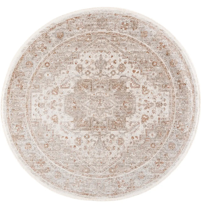 Safavieh Kendal 6'-7" x 6'-7" Rug in Ivory / Beige Grey