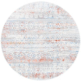 Safavieh Amelia 6'-7" x 6'-7" Rug in Grey / Rust