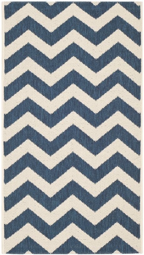Safavieh Courtyard 2'-0" x 3'-7" Rug in Navy / Beige