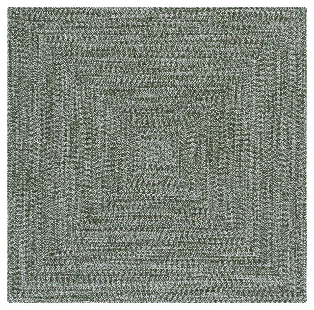 Safavieh Braided 5'-0" x 5'-0" Rug in Dark Green