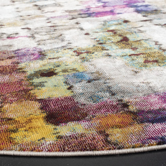 Safavieh Aria 6'-5" x 6'-5" Rug in Cream / Rust