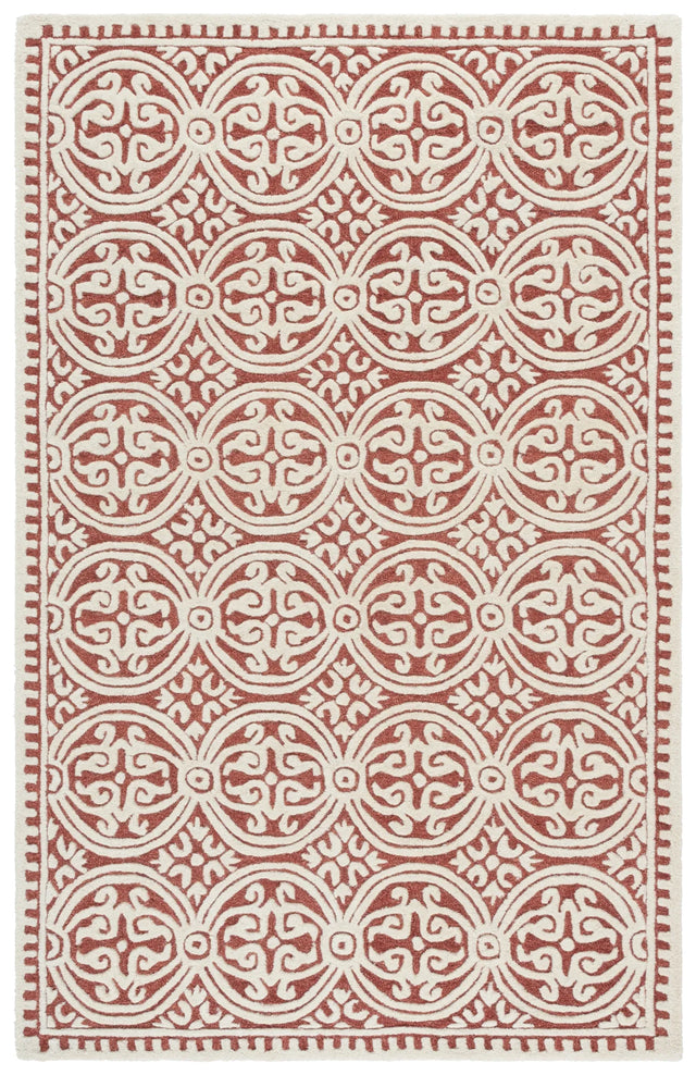 Safavieh Cambridge 4'-0" x 6'-0" Rug in Ivory / Red