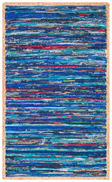 Safavieh Montauk 3'-0" x 5'-0" Rug in Blue / Natural