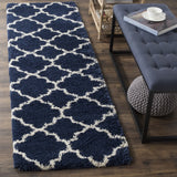 Safavieh Hudson Shag 2'-3" x 10'-0" Rug in Navy / Ivory