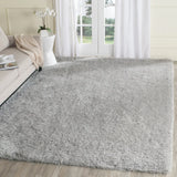 Safavieh Supreme Shag 8'-0" x 10'-0" Rug in Silver