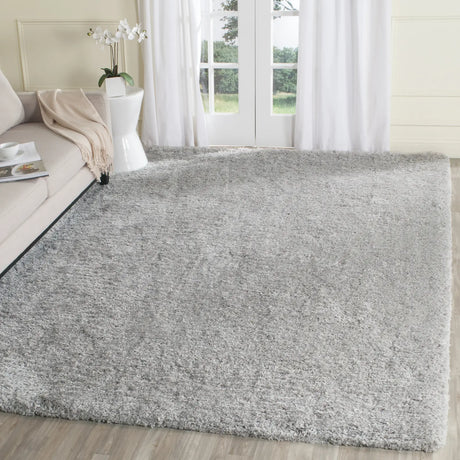 Safavieh Supreme Shag 8'-0" x 10'-0" Rug in Silver