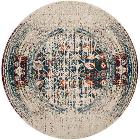 Safavieh Monaco 5'-0" x 5'-0" Rug in Ivory / Blue
