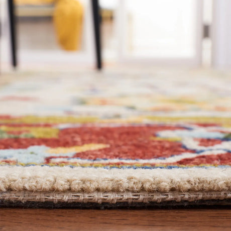 Safavieh Micro-Loop 4'-0" x 6'-0" Rug in Beige / Rust