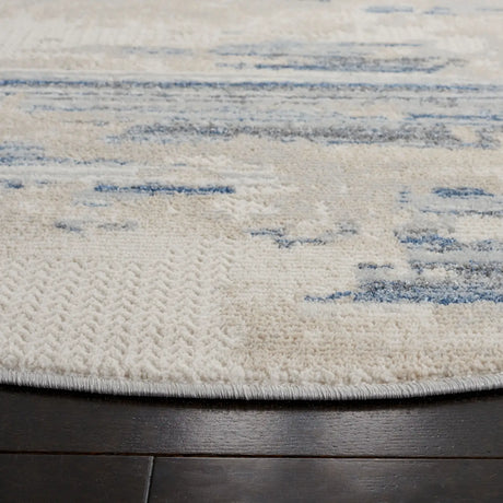 Safavieh Whisper 6'-7" x 6'-7" Rug in Grey / Blue Ivory