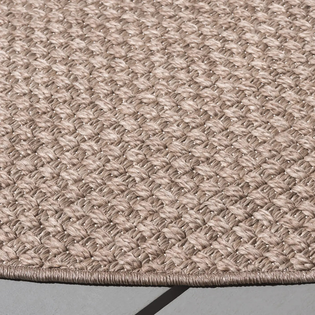 Safavieh Sisal All-Weather 6'-7" x 6'-7" Rug in Brown