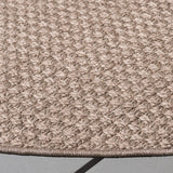 Safavieh Sisal All-Weather 6'-7" x 6'-7" Rug in Brown