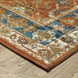 Oriental Weavers Sphinx Naples 1204X Blue Rugs - corner detail
