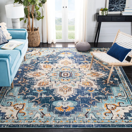 Safavieh Madison 10'-0" x 14'-0" Rug in Blue / Light Blue