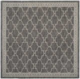 Safavieh Courtyard 6'-7" x 6'-7" Rug in Black / Beige