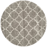 Safavieh Hudson Shag 5'-3" x 5'-3" Rug in Grey / Ivory