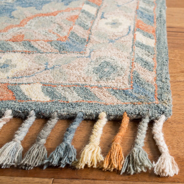 Safavieh Aspen 4'-0" x 6'-0" Rug in Blue / Rust