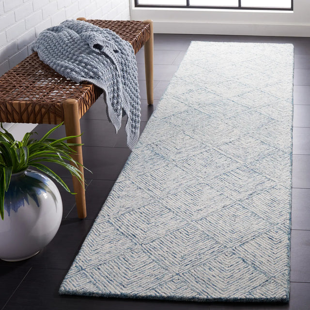 Safavieh Abstract 2'-3" x 9'-0" Rug in Blue / Ivory