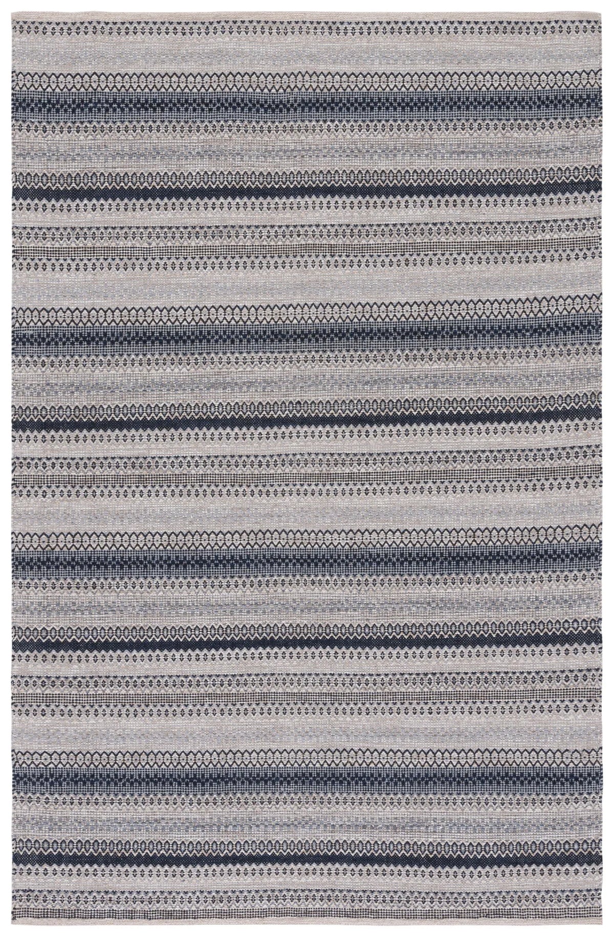 Safavieh Kilim 4'-0" x 6'-0" Rug in Grey / Black