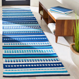 Safavieh Montauk 2'-3" x 9'-0" Rug in Blue / Ivory