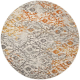 Safavieh Madison 5'-3" x 5'-3" Rug in Cream / Orange