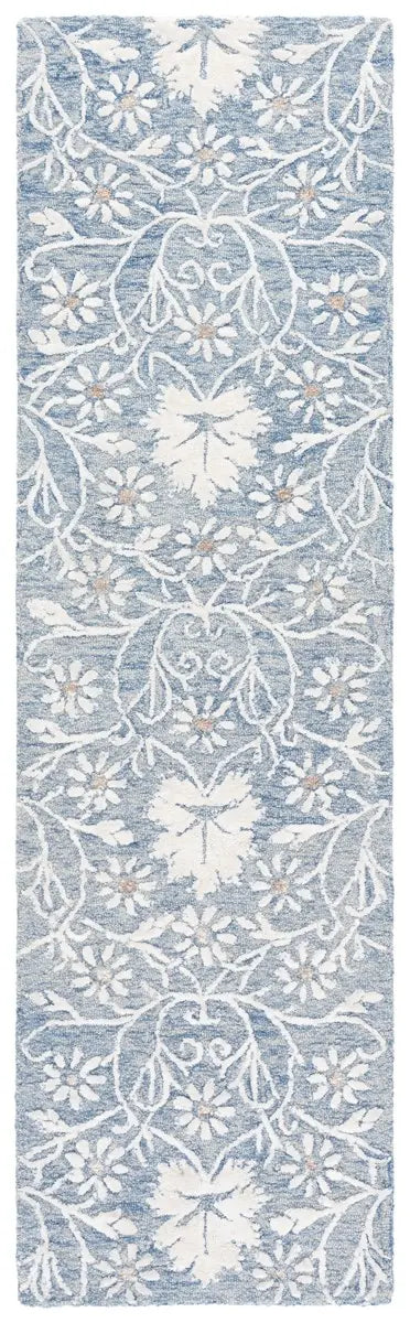 Safavieh Glamour 2'-3" x 8'-0" Rug in Blue / Ivory